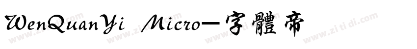 WenQuanYi Micro字体转换